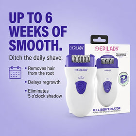 Epilady Speed being rinsed under water showing easy-clean waterproof benefit