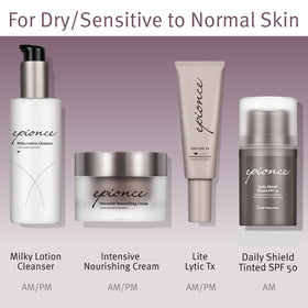 Comparison showing Epionce full-size and travel jar demonstrating portability and regimen convenience