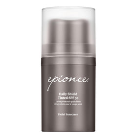 Epionce front packaging showing tinted SPF 50 and benefits