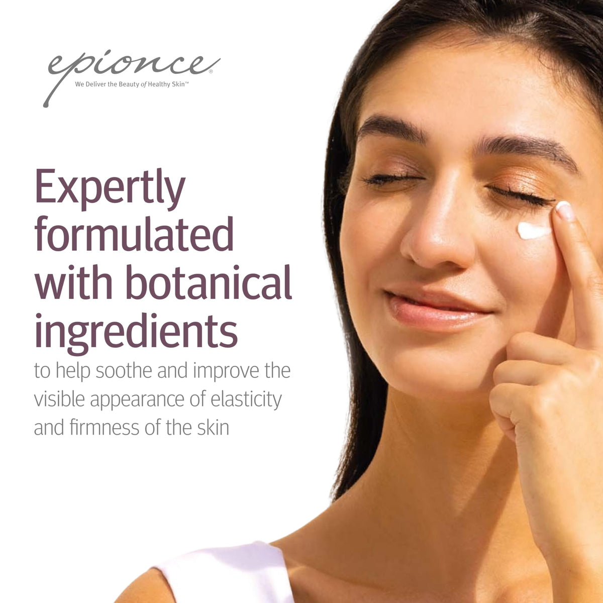 Epionce jar on bathroom shelf in nighttime routine illustrating restorative benefit