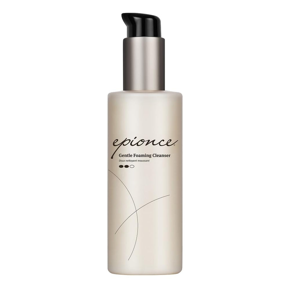 Epionce front bottle showing cleanser branding and clean design benefit