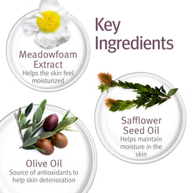 Epionce jar beside botanical ingredients highlighting nourishing components
