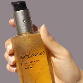 Epionce on bathroom shelf in lifestyle scene suggesting daily routine benefit