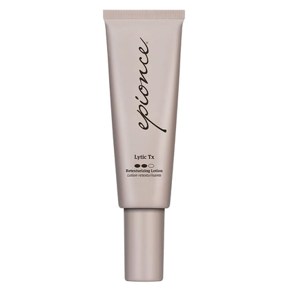Epionce Lytic Tx front packaging showing clean dermatologist skincare design and purpose