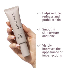 Epionce Lytic Tx creamy-gel texture close-up demonstrating lightweight absorbent finish