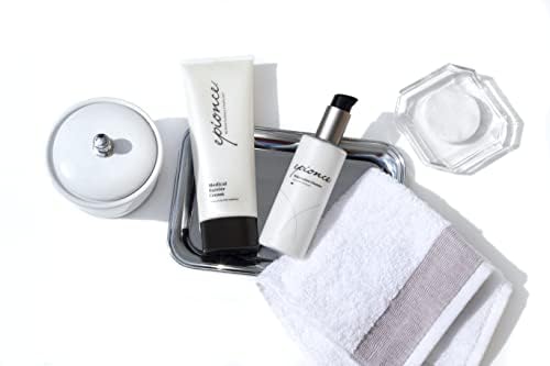 Epionce on bathroom shelf styled for daily routine and aesthetic organization