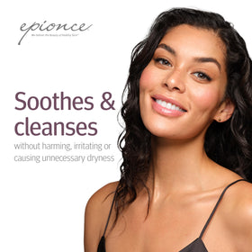 Epionce next to a coin and towel showing compact size for convenience