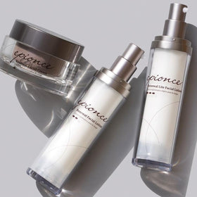 Epionce cream on bathroom counter lifestyle showing everyday routine benefit