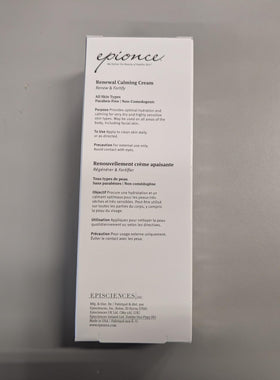 Epionce label close-up showing key ingredients cholesterol and ceramides