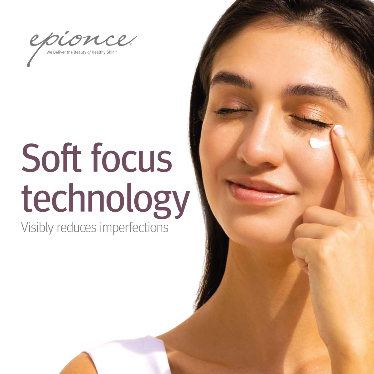 Epionce Renewal Eye Cream positioned beside a ruler to show realistic product size