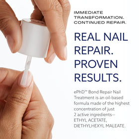epres ePhD bottle label detail highlighting patented repair formula