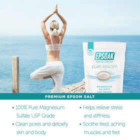 Epsoak crystal close-up highlighting quick-dissolving translucent texture