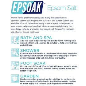 Epsoak made in the USA label visible to emphasize domestic production and assurance