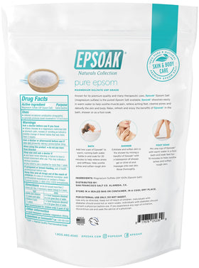 Epsoak beside a ruler showing compact 2 lb size for travel-friendly use