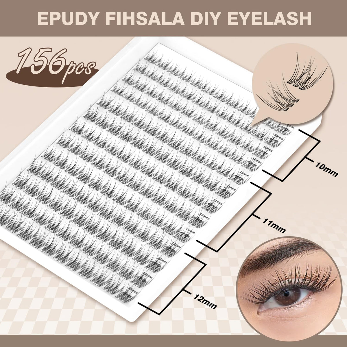 EPUDY FIHSALA close-up of clear adhesive strip for secure hold