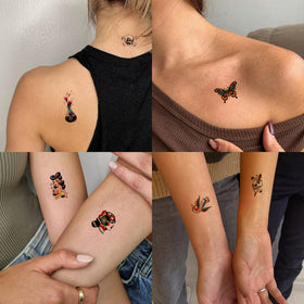 Epuxiael tattoo resisting water splash to show waterproof durability at events