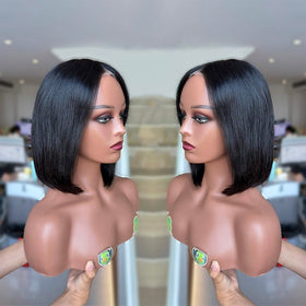 EQ DUOUPA baby hair and pre-plucked hairline close-up for realistic edges