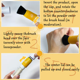Eqimznv open cap showing powder dispense mechanism for easy loading
