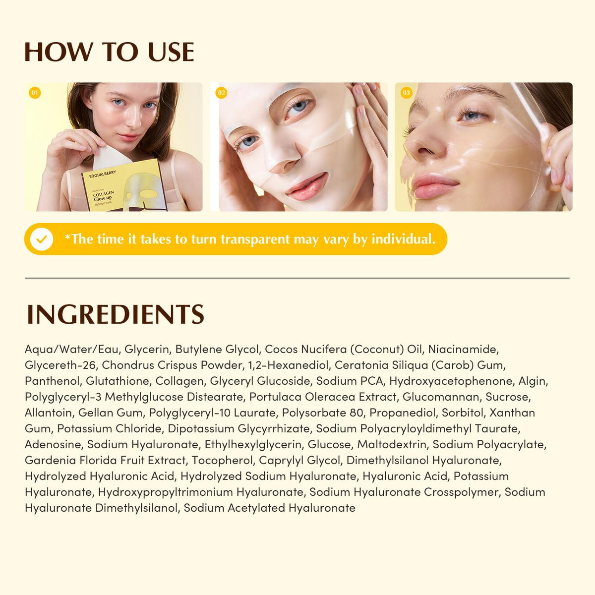 EQQUALBERRY before and after comparison showing visible radiance