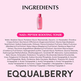EQQUALBERRY before and after skin texture comparison showing smoother, firmer benefit