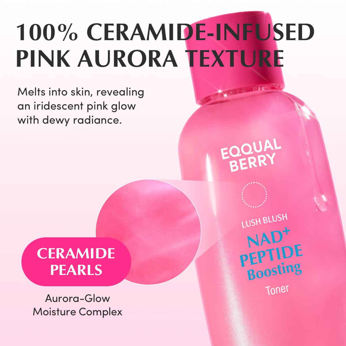 EQQUALBERRY ceramide pearl complex illustration emphasizing barrier repair benefit
