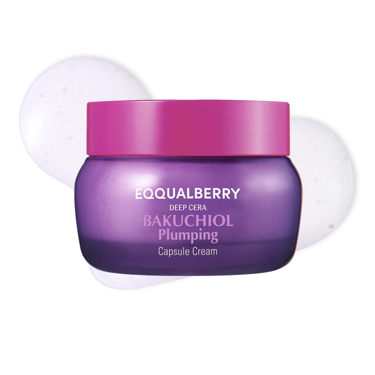 EQQUALBERRY front packaging displaying bakuchiol capsule cream benefits