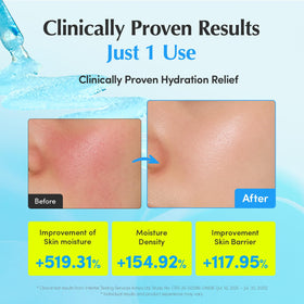 EQQUALBERRY ingredient label close-up listing hyaluronic, ceramides, ectoin benefits
