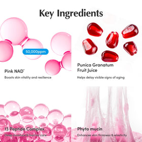 EQQUALBERRY ingredients label close-up highlighting peptide blend