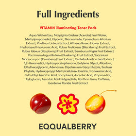 EQQUALBERRY pads on bathroom vanity for everyday skincare routine
