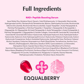 EQQUALBERRY serum on bathroom vanity in natural light for daily routine