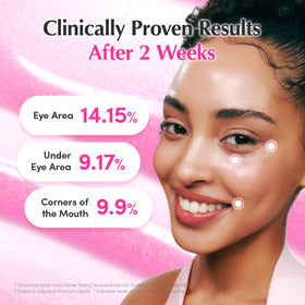 EQQUALBERRY serum applied along neck to lift and hydrate skin