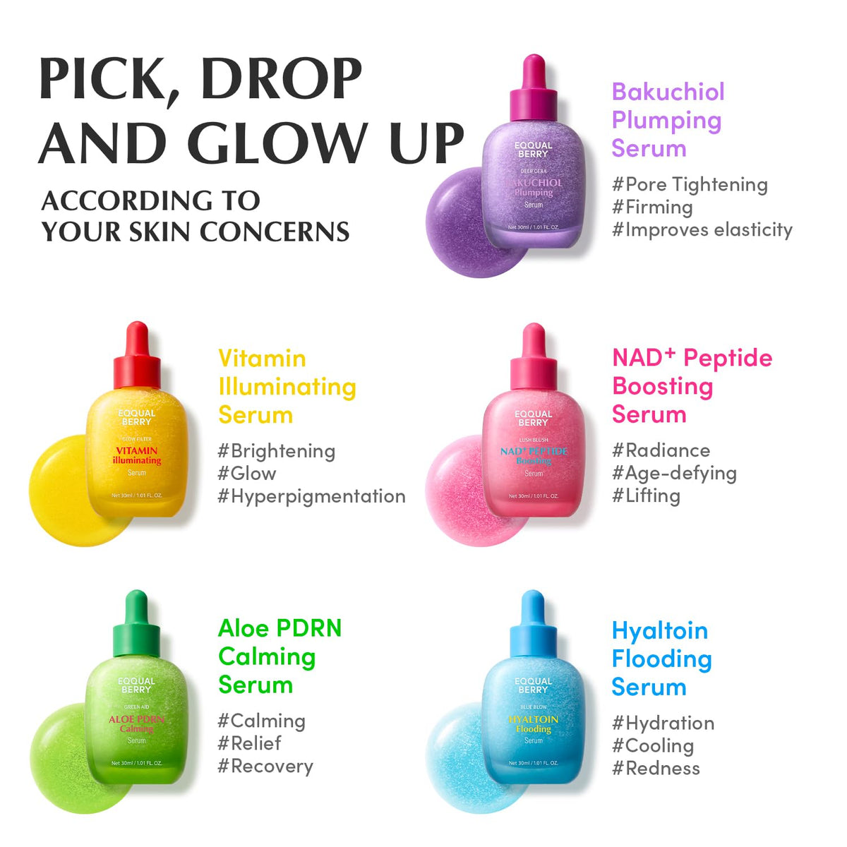 EQQUALBERRY serum layered under moisturizer showing compatibility and boost in hydration