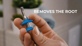 EQUADOSE Tweezy jaw closeup shows precise tips for root removal and safer grooming