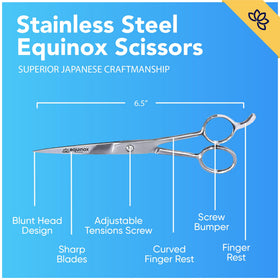 Equinox close-up of ice-tempered blade edge for long-lasting sharpness