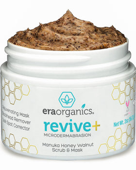 Era Organics jar in bathroom setting, evokes easy at-home rejuvenating facial routine