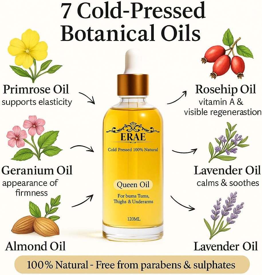 ERAE closeup label displaying ingredients and botanical benefits