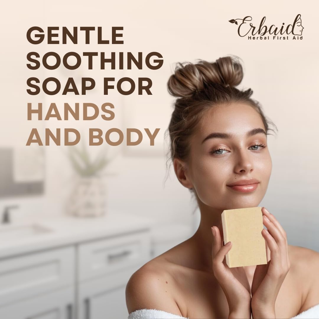 Erbaid baby bath scene showing safe, unscented cleansing