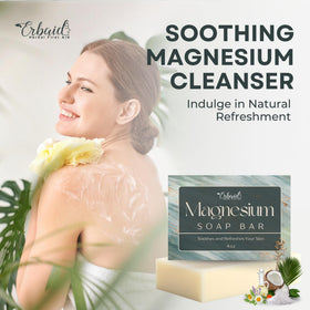 Erbaid soap in bathroom lifestyle scene promoting relaxation