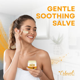 Erbaid calendula ointment applied to tattoo healing area showing protective finish benefit