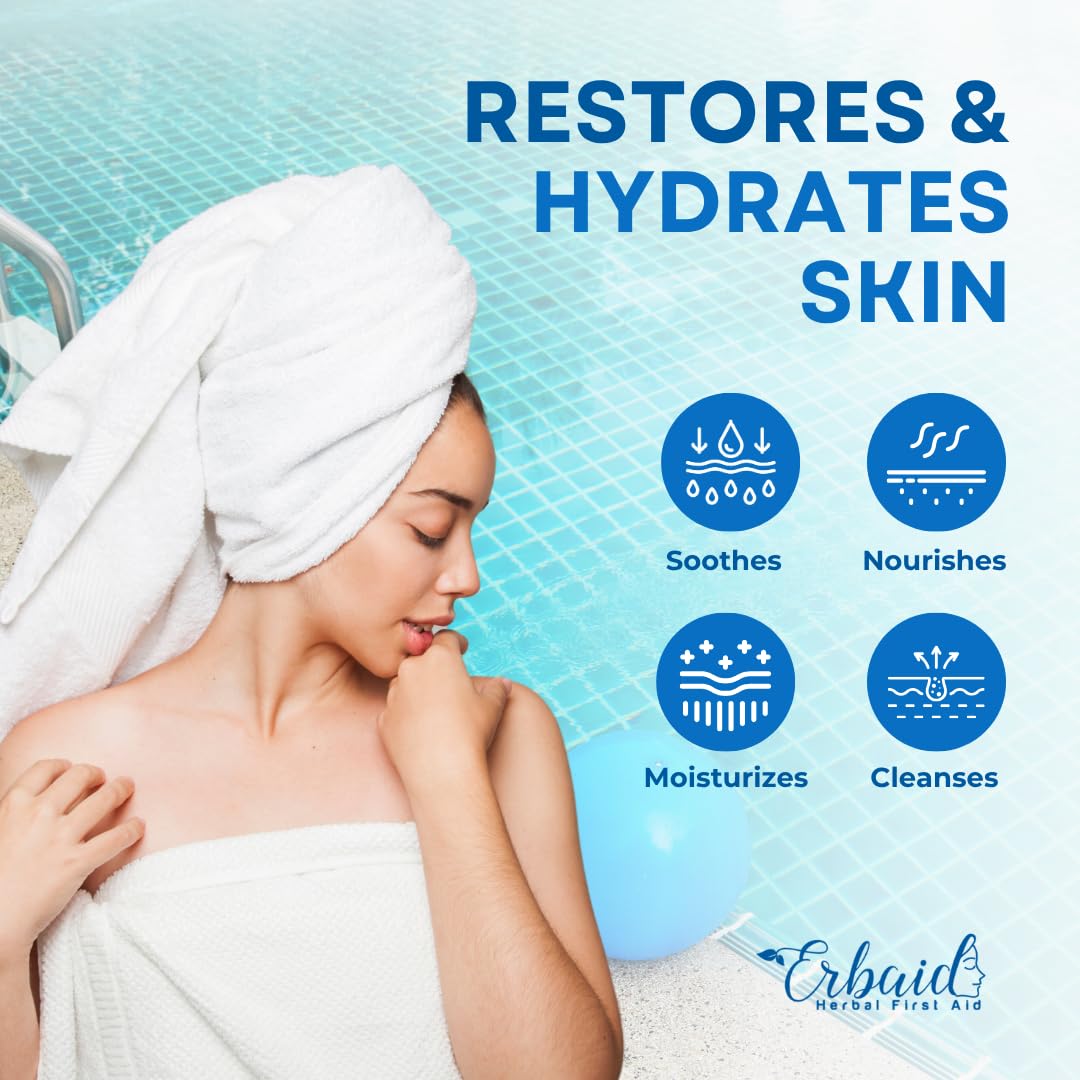 Erbaid key ingredients aloe shea coconut displayed to show natural moisturizing benefits