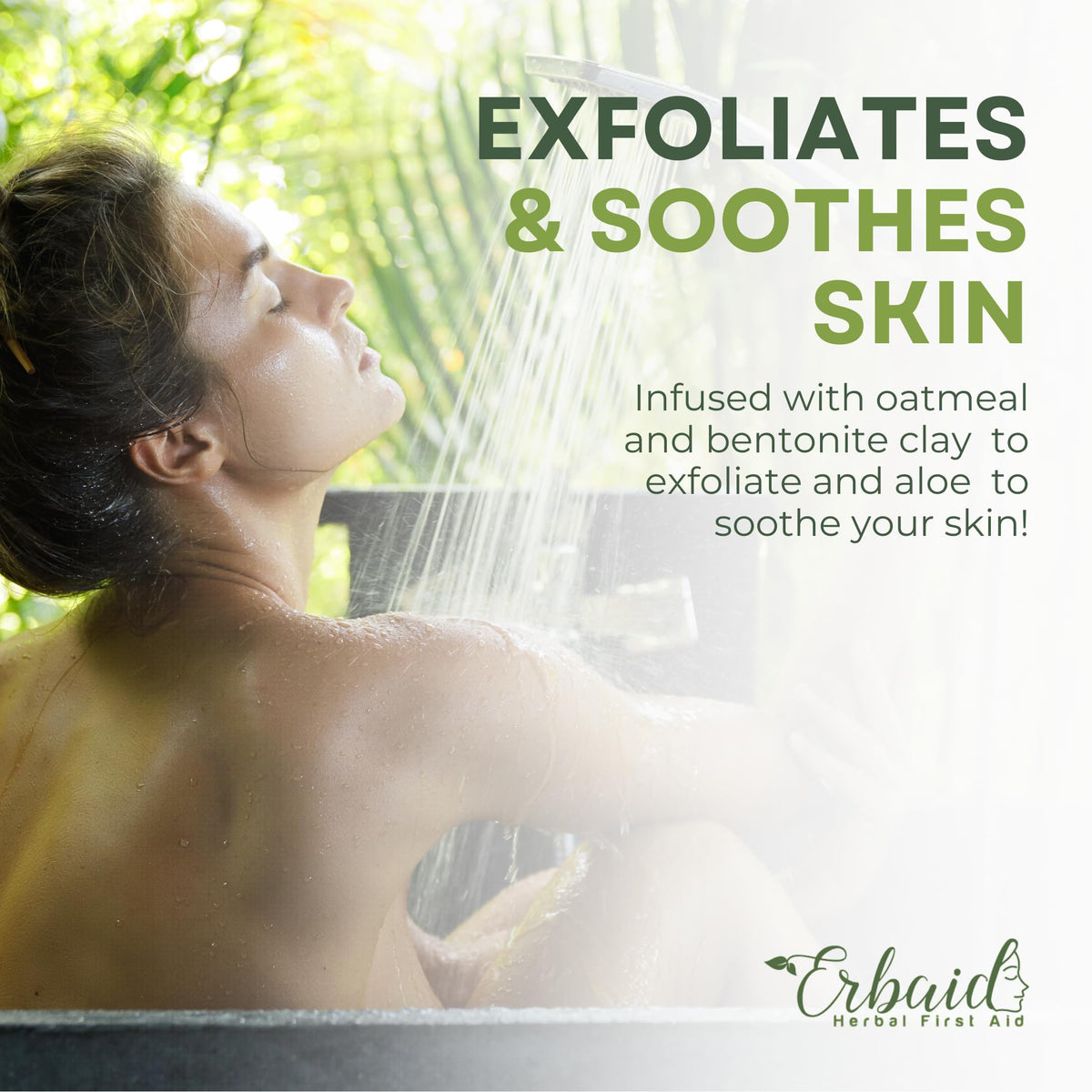 Erbaid ingredients display with jewelweed and calendula for soothing benefit
