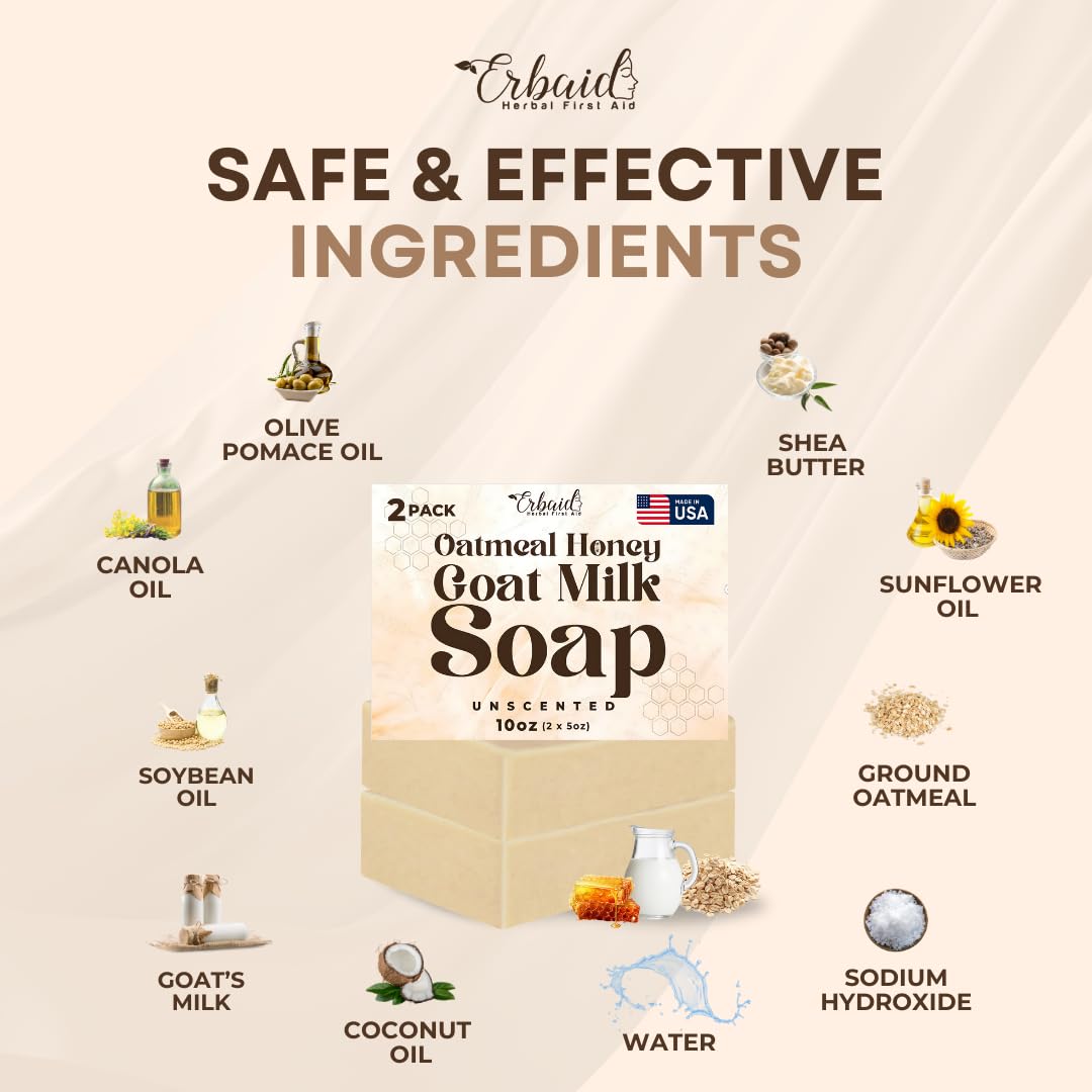 Erbaid label detail showing natural ingredient list and directions
