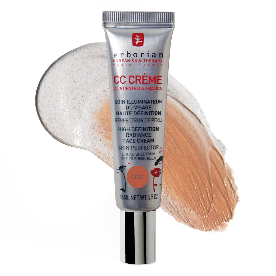 Erborian CC Cream Doré front packaging showing compact tube and branding for easy choice