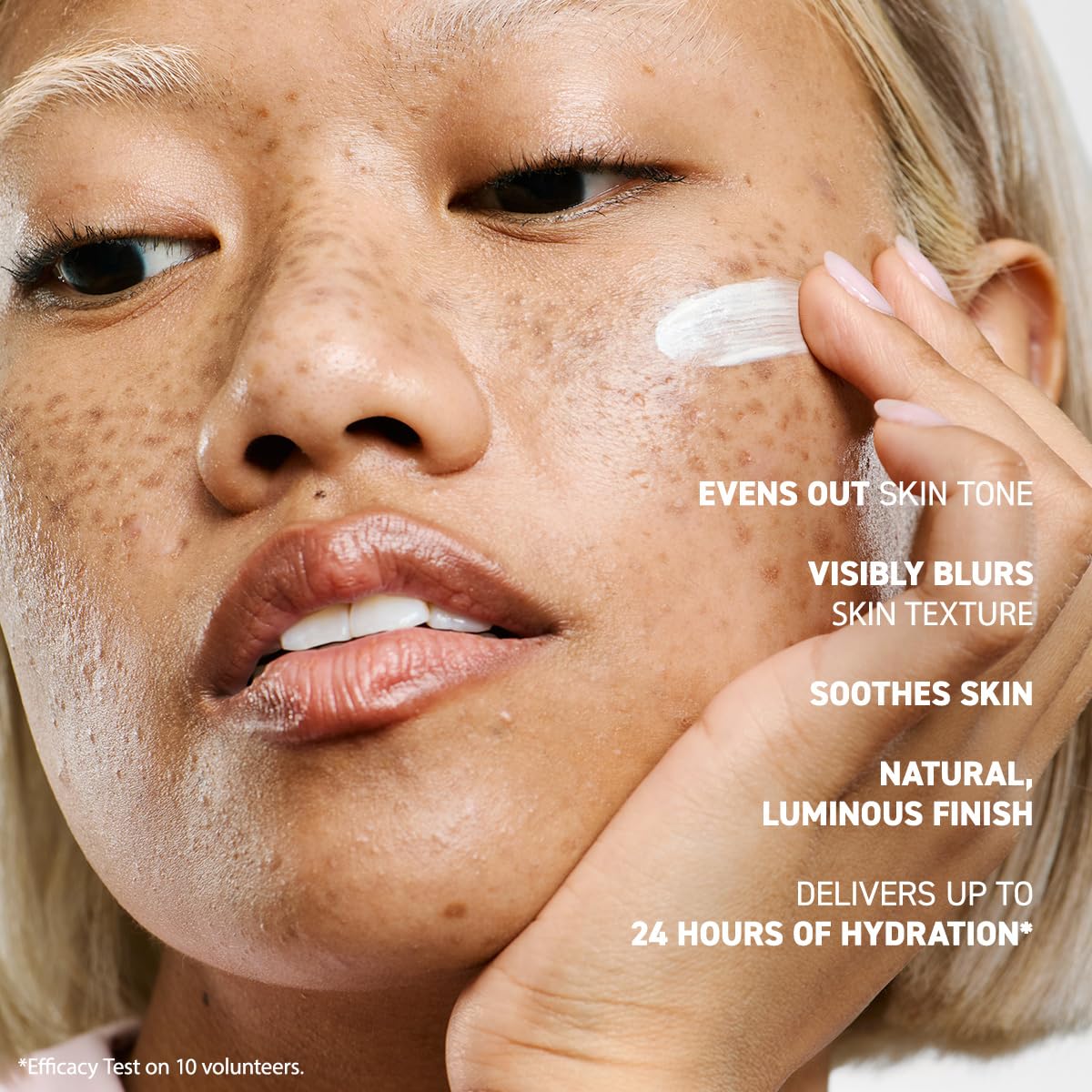 Erborian CC Cream SPF 25 label close-up showing daily sun protection benefit