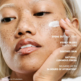 Erborian CC Cream SPF 25 label close-up showing daily sun protection benefit