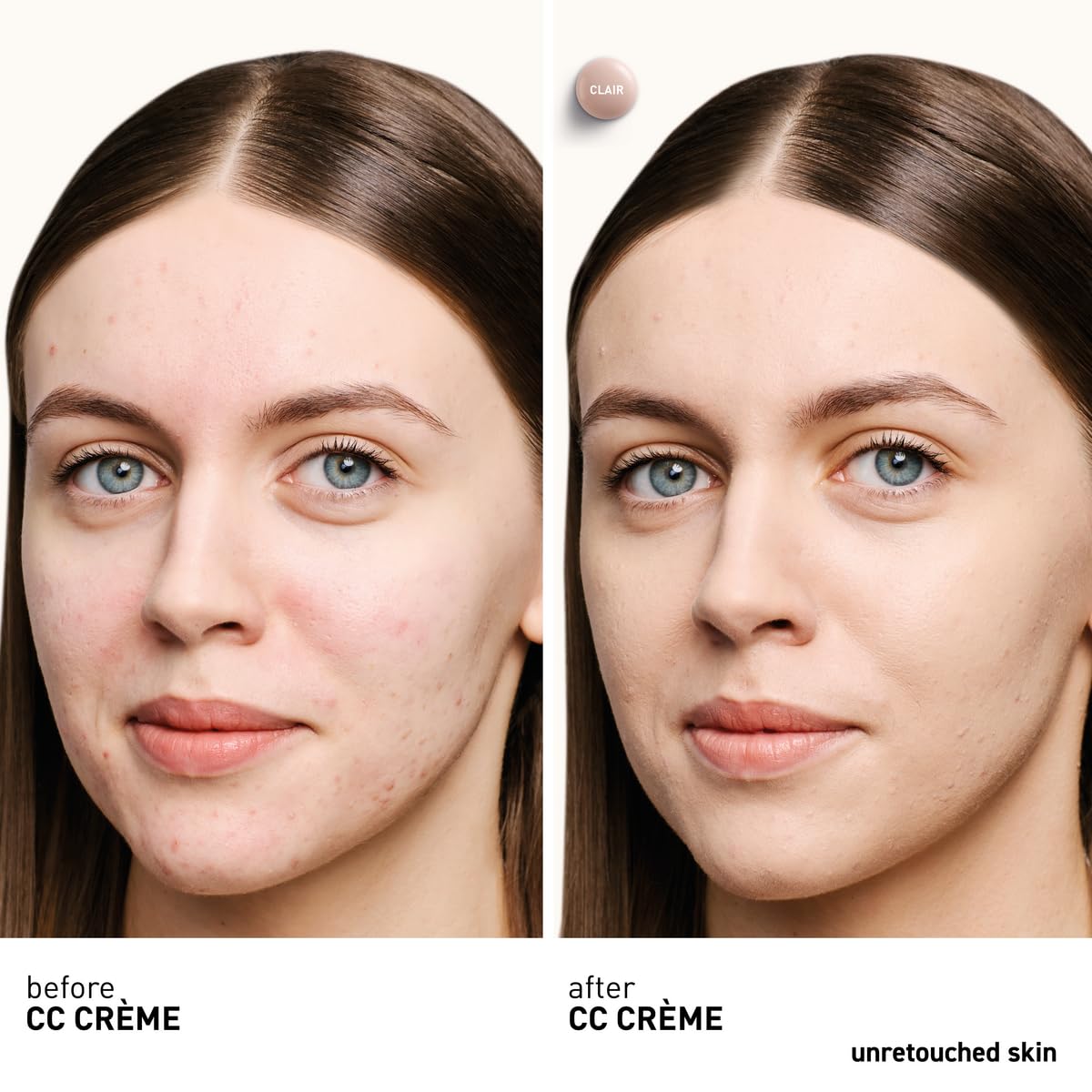 Erborian CC Cream swatches on fair skin showing shade Clair match benefit