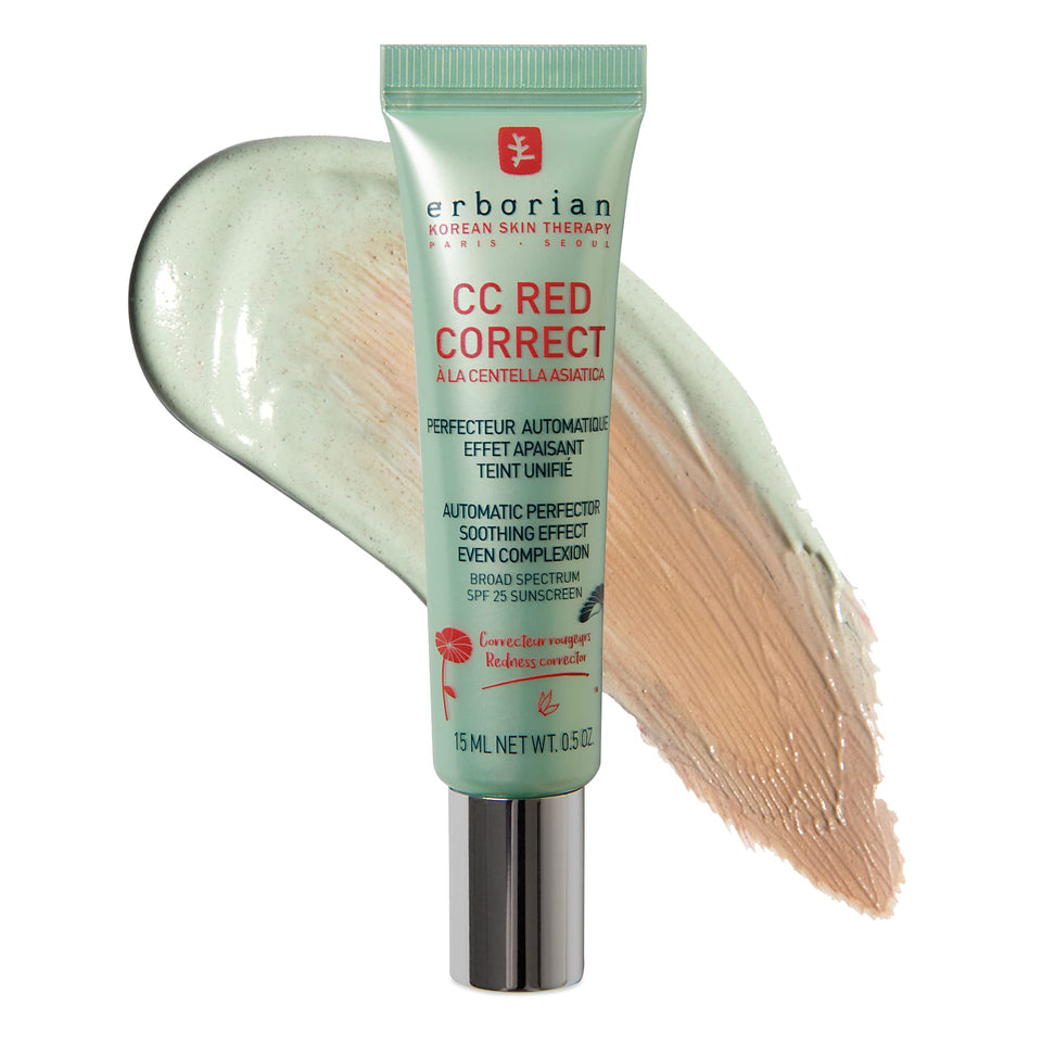 Erborian CC Red Correct front packaging showing product and benefits