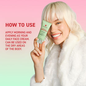 Erborian balm on hand demonstrating spreadability and instant softening effect