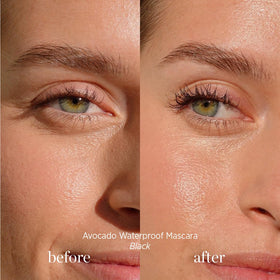 Ere Perez before and after lashes comparison illustrating lengthening and definition benefit