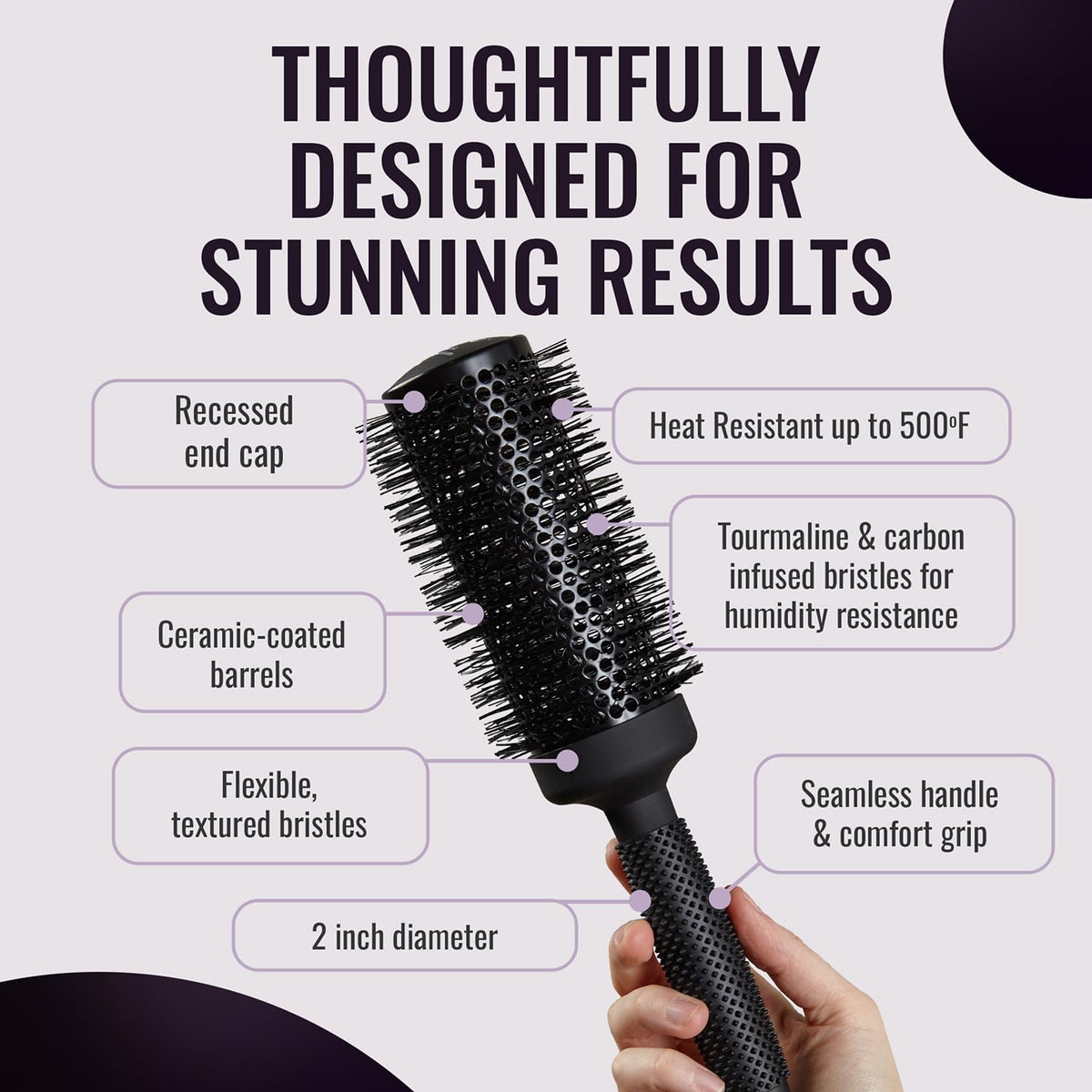 ergo ER53 handle ergonomic grip for comfortable long styling sessions